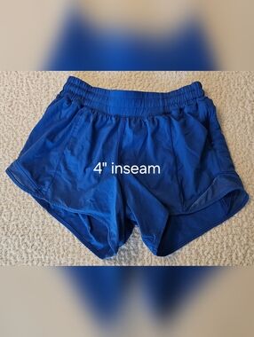 Size 6 Electric Blue 4" Lululemon Shorts